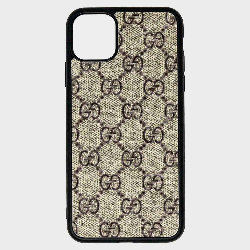 Brown GG Repurposed iPhone Case - Cloud Accessories, LLC