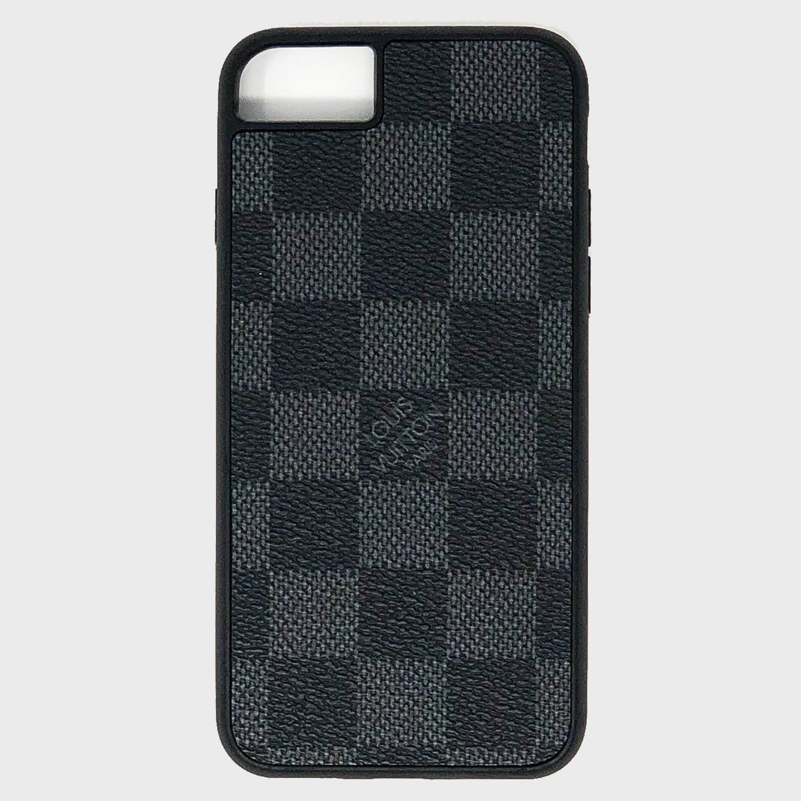 louis vuitton black grey damier Case iPhone 15, 15 Plus, 15 Pro