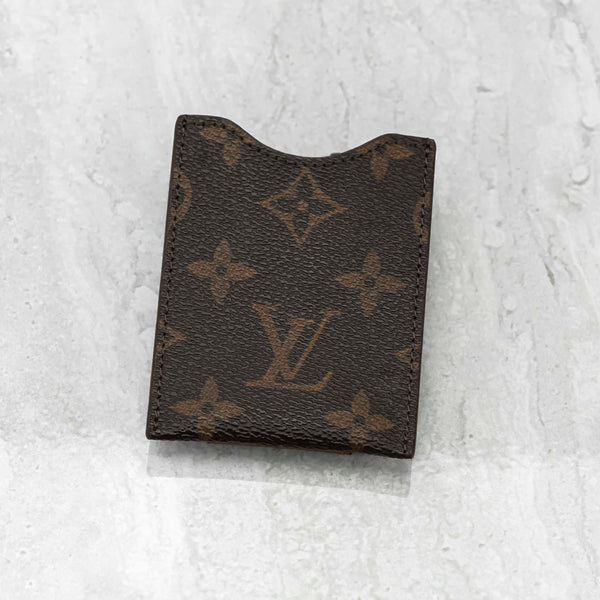 lv money clip leather