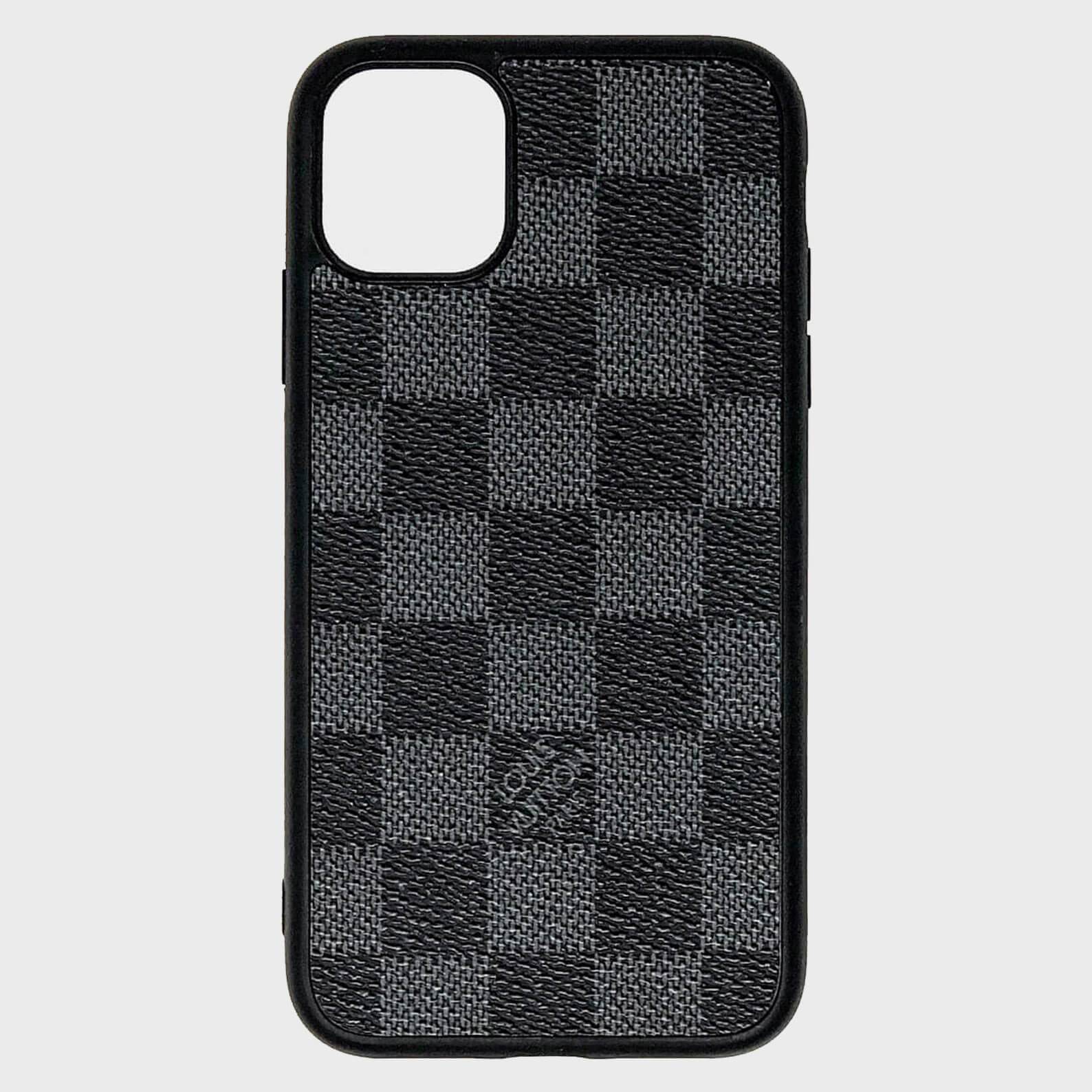 louis vuitton black grey damier Case iPhone 15 | 15 Plus | 15 Pro | 15 Pro  Max