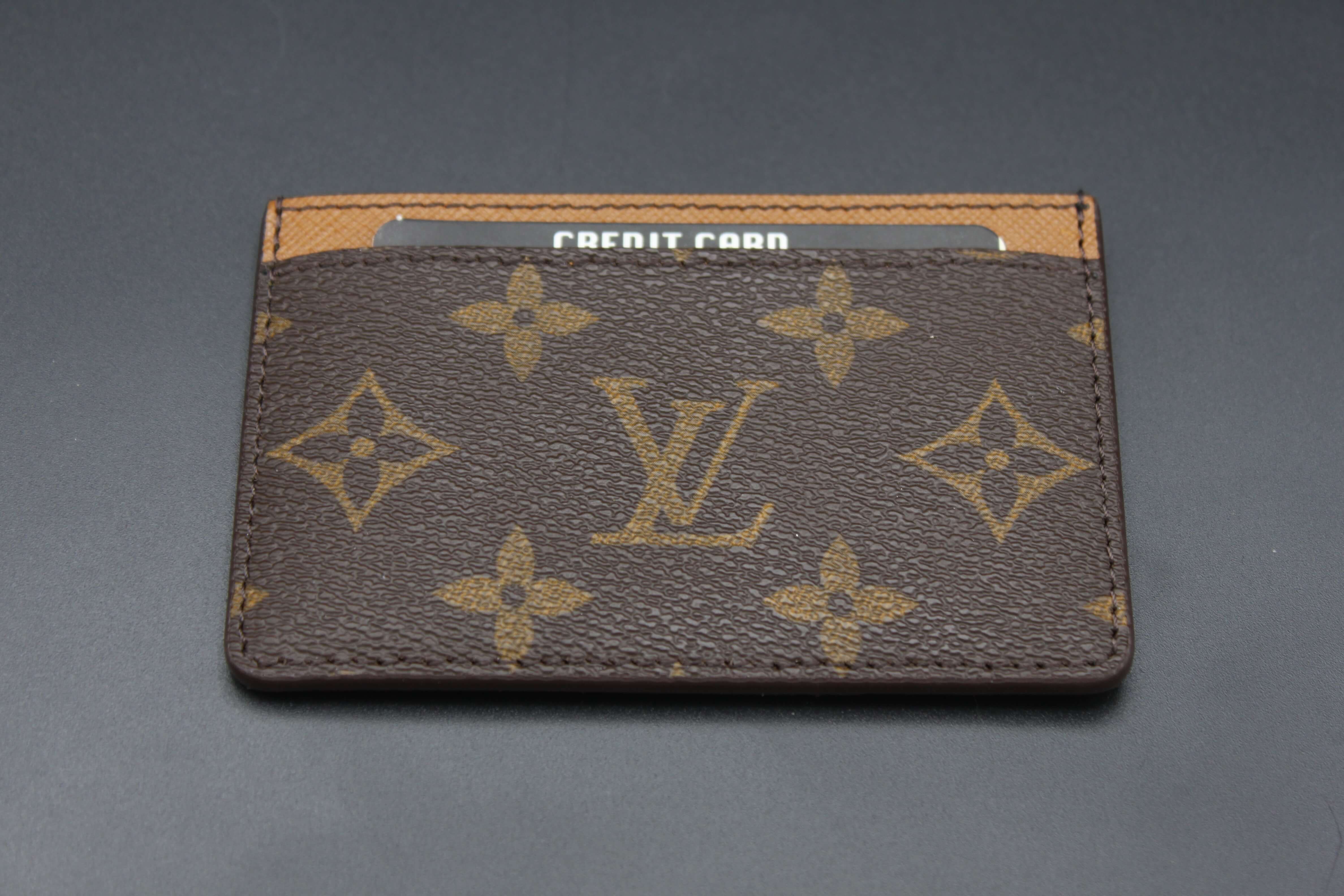 Louis Vuitton - Classic Brown LV Monogram Slim Card Holder – eluXive