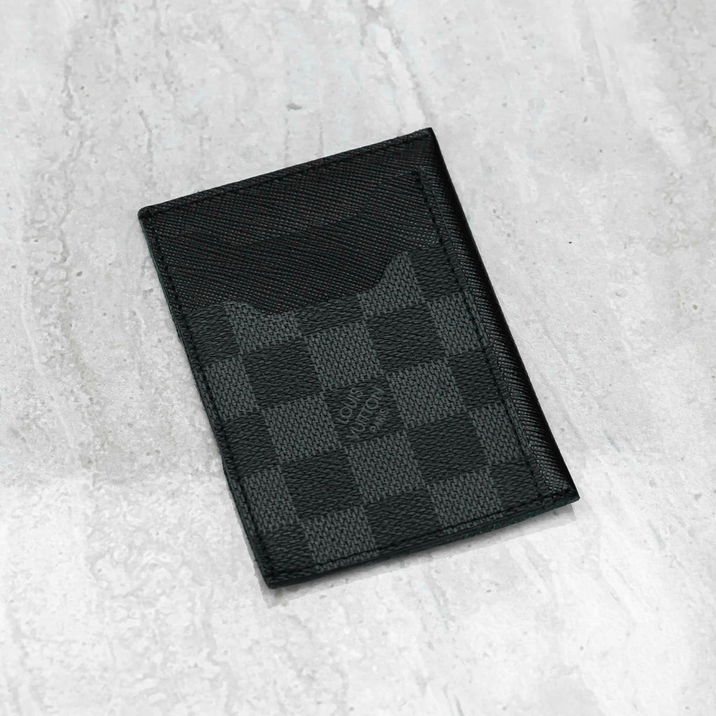 Louis Vuitton Card Holder Damier Graphite - 5 For Sale on 1stDibs  louis  vuitton card holder damier graphite grey/blue, id holder lv, lv damier card  holder