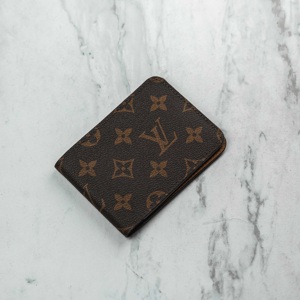 Brown Monogram LV Repurposed Small Card Holder