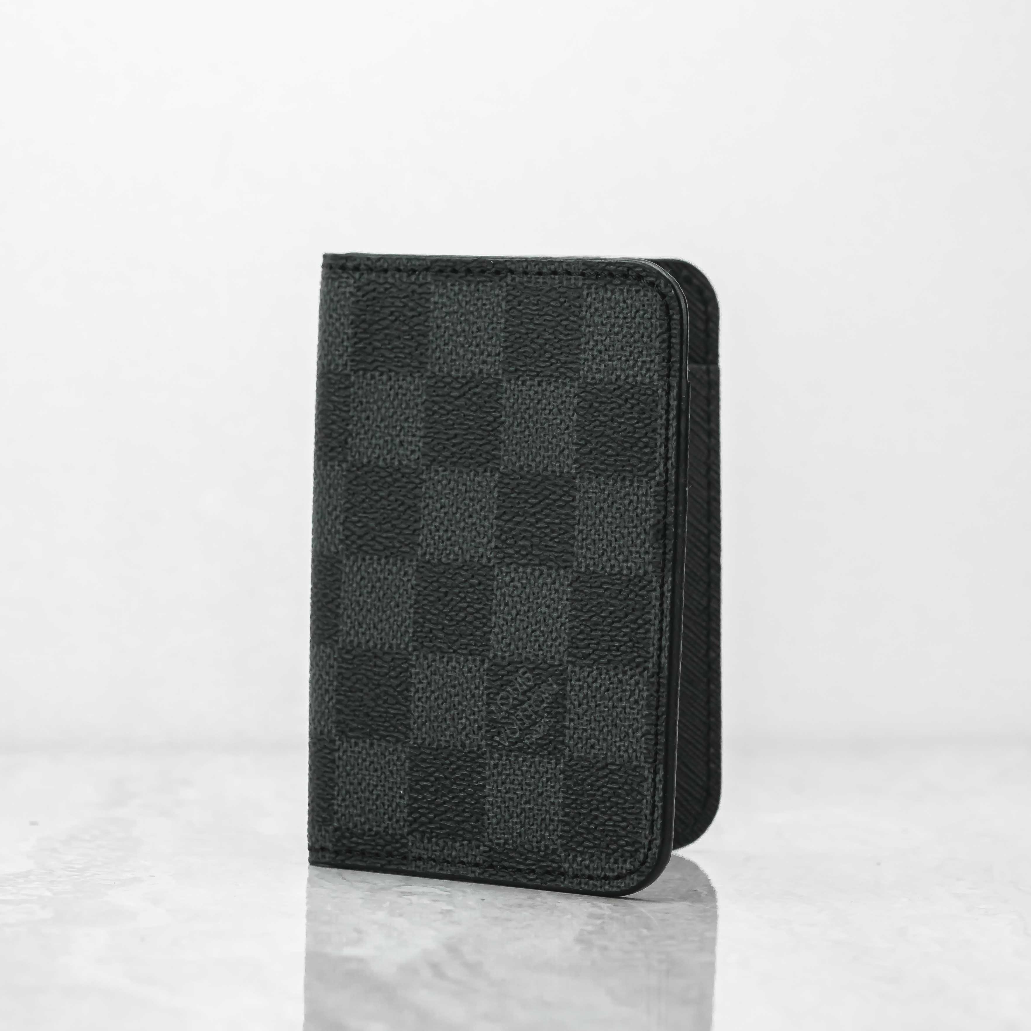 Men's Cash Square Folded Wallet in Graphite/black
